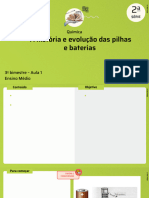 A História e Evolução Das Pilhas e Baterias: Química