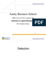 Amity Business School: MBA Class of 2012, Semester III