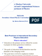 Secondary Physics Education