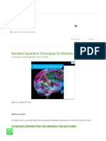 Standard Separation Techniques For Mixtures - ClassNotes - NG