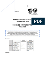 Módulo de Intensificación 2C GEOGRAFíA 2DO AÑO 2023