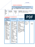 Sesión de Aprendizaje Metodo Cientifico - Variables