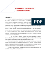 Ofdm Basics For Wirless Communications: Abstract