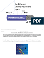 Different Types of Wire and Cable Insulation