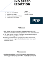 WIND SPEED PREDICTION (Abstract Review)