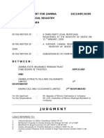 Zambia State Insurance Pension Trust V Zambia Extracts Oils and Colourants Limited and Another (HPC 295 of 2013) 2014 ZMHC 178 (4 August 2014)