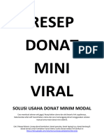 Ebook Resep Donat Mini Viral