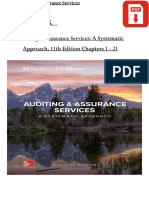 TEST BANK Auditing & Assurance Services A SystematicApproach, 11th Edition Chapters 1 - 21