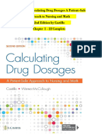 TEST BANK For Calculating Drug Dosages A Patient-Safe Approach To Nursing and Math 2nd Edition by Castillo, Verified Chapters 1 - 22, Complete Newest Version