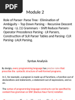 3-Module 2 - Role of Parser - Parse Tree-02-08-2024