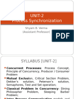 Unit 2 (Process Synchronization) 1