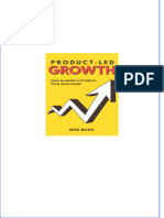 Product Led Growth How To Build A Product That Sells Itself Wes Bush All Chapter Instant Download