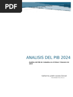 Análisis Del PIB de Colombia en El Primer Trimestre de 2024