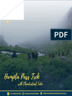 Hampta Pass Trek With Chandratal Lake - Compass Holidays Adventure