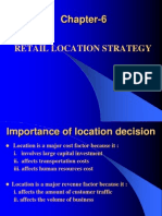 Chapter 6 Retail Location Strategy-Retail Management