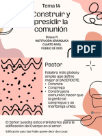 Tema 14 Construir y Presidir La Comunión