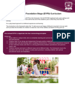 Early Years Curriculum Information