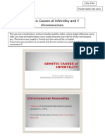 6701-6702. Genetic Causes of Infertility and Y Chromosome