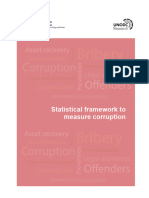 UNODC Statistical Framework To Measure Corruption