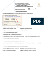 Diagnóstico Español 1 Ciclo 2023-2024