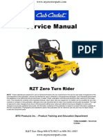 Cub Cadet RZT Series Zero Turn Service Repair Manual