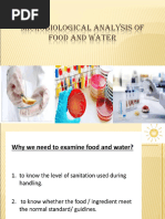 Microbiological Examination of Food