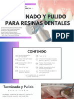 Terminado Y Pulido para Resinas Dentales