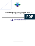 Foreign Exchange Activities of Jamuna Bank PLC (Sayed Mohammed Abidozzaman Shah)