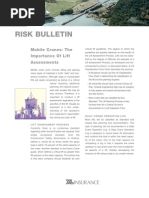 Risk Bulletin: Mobile Cranes: The Importance of Lift Assessments