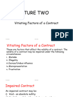 Lecture 2 - Vitiating Factors of A Contract