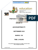 FS Accounting Grade 12 SEPT 2022 P1 and Memo