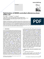 Optimisation of MEMS-Controlled Reflectarray Phase Shifter Cell - IETMAP 2010