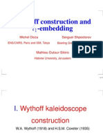 Michel Deza, Serguei Shpectorov and Mathieu Dutour-Sikiric - Wythoff Construction and l1 - Embedding