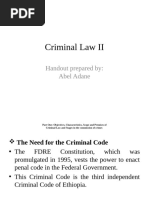 Criminal Law II