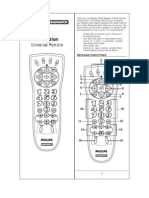 Philips Universal Remote Manual