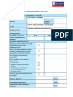 Database Assignment ESOFT