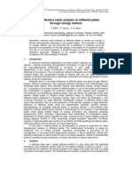 Large Deflection Static Analysis of Stiffened Plates Through Energy Method