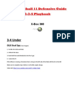 3-4 Under: NCAA Football 11 Defensive Guide 3-3-5 Playbook