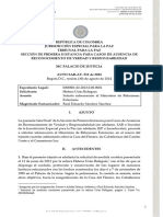 JEP Pide Desarchivar Documentos Del Palacio de Justicia