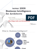 SQL Server 2008 Business Intelligence For Architects: Lynn Langit Microsoft Developer Evangelist Socal