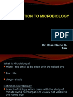 Introduction To Microbiology: Dr. Rose Elaine D. Tan