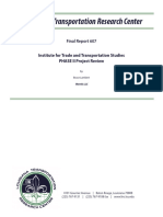 FR-607 LTRC 1ITTS Institute For Trade and Transportation Studies PHASE II Project Review