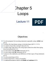 Chapter 5 Loops - Lectrue11