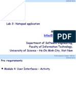 Lab 2: Notepad Application: M.Sc. Bui Tan Loc