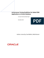 Performance Tuning Guidelines For Siebel On Oracle Database December 2010