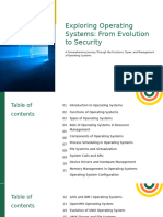 Exploring Operating Systems: From Evolution To Security