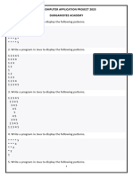 Icse Computer Application Project 2025