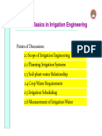 Chap 2 Basics in Irrigation Engineering