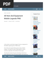 All Item and Equipment Mobile Legends P