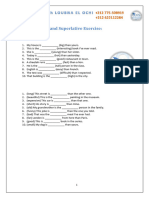 Comparative and Superlative Exercises